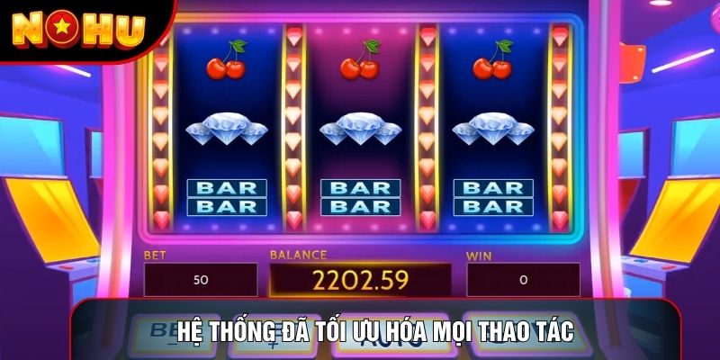 Hệ thống đã tối ưu hóa mọi thao tác