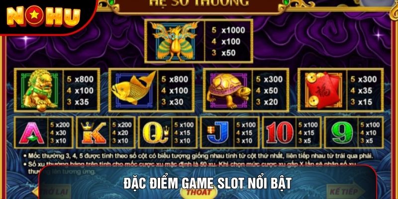 Đặc điểm game slot nổi bật